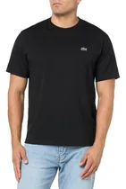 Comprar Playera Lacoste Basica Elegante Negro Logo Lacoste Lateral