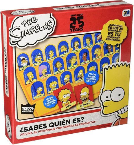 Novelty ¿sabes Quien Es? Simpsons Tipo Adivina Quien