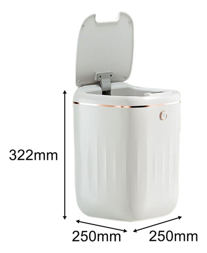 Cubo De Basura De Inducción Con Tapa Eléctrico Práctico