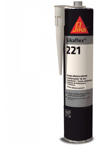 Silicona Adhesivo Poliuretano Sika Sikaflex 221 Blanco Dolsa