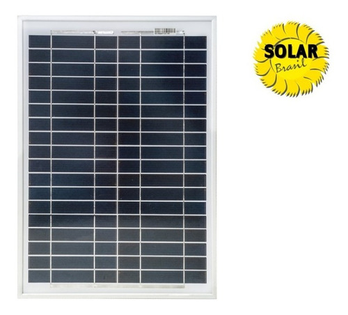 Imagem 1 de 4 de Painel Placa Solar Fotovoltaica 20w Padrão 12v Komaes
