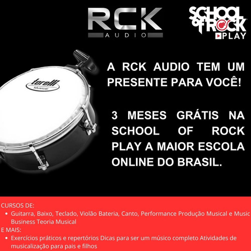 Tamborim Com Clamp E Esteira Torelli Tte411pr