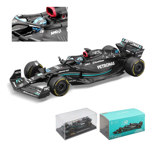 2023 W14 Russell #63 1:43 Mercedes-benz Amg F1 Model