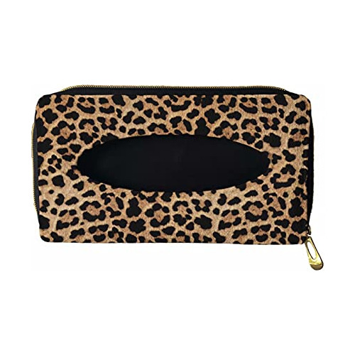 Porta Máscaras Estampado De Leopardo Clásico, Caja De...