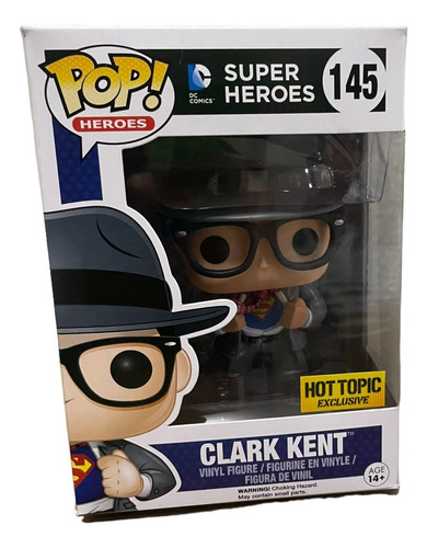 Funko Pop Clark Kent 145 Hot Topic Original