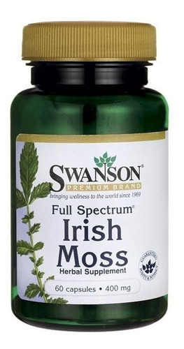 Irish Moss 400 Mg Swanson 60 Capsulas