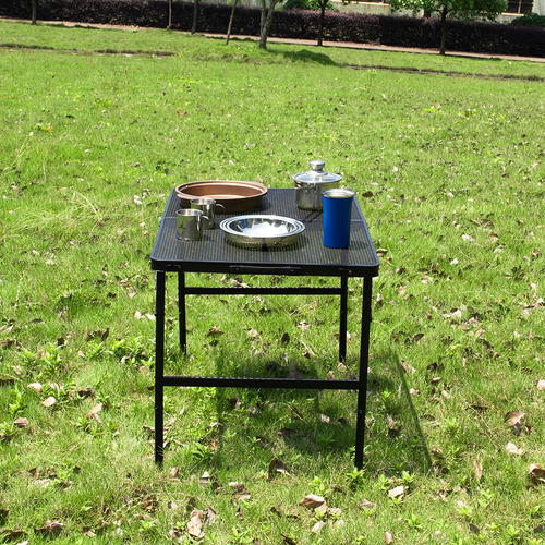 Mesa Plegable Portátil Para Acampar Con Altura Ajustable