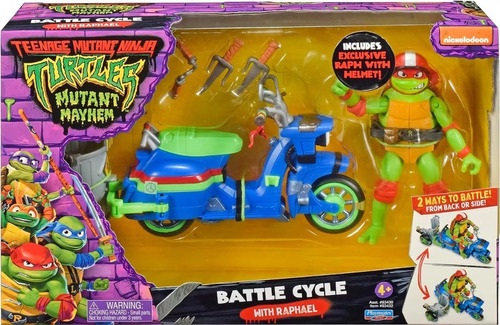 Tortugas Ninjas Vehiculo Battle Cycle Moto 