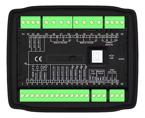 Modulo Controlador Lcd Para Generador Hgm4020n Automatico