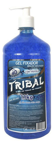 Gel Fixador Azul 1,1 Kg Com Válvula Tribal