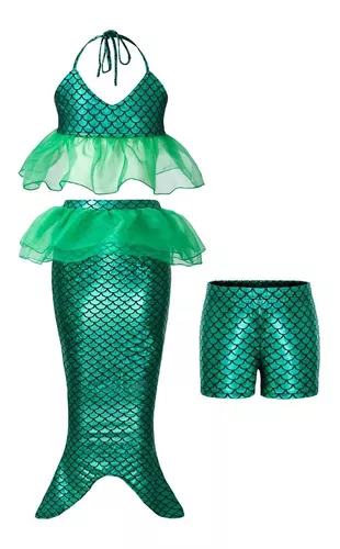 encanto cortador Calor Vestido De Bano Sirenita Ariel | MercadoLibre 📦