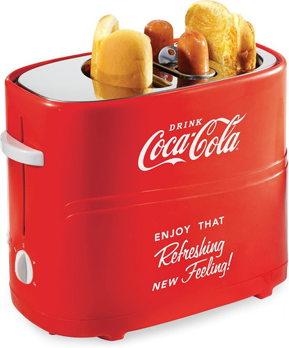 Nueva Máquina De Hot Dogs Nostalgia Coca-cola 5 Niveles Roja