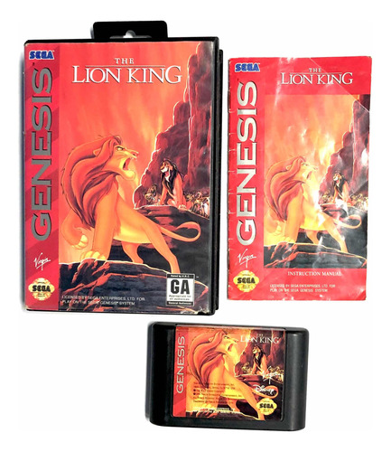 The Lion King - Juego Original Para Sega Genesis Ntsc Cib