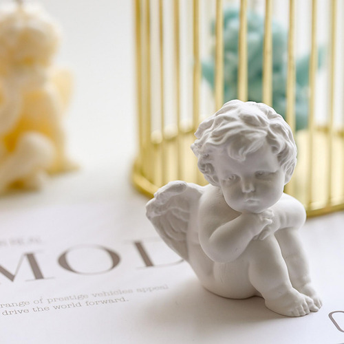 Bebé Ángel Moldes De Silicona Molde De Vela De Silicona M