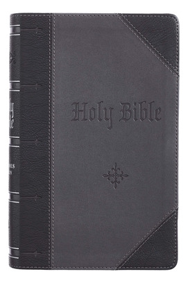 Libro Kjv Bible Giant Print 2-tone Black/dark Gray - 