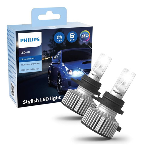 Led Cree Kit Philips Apto H7-h4-h3-hir2-12v O 24 Volts L-f