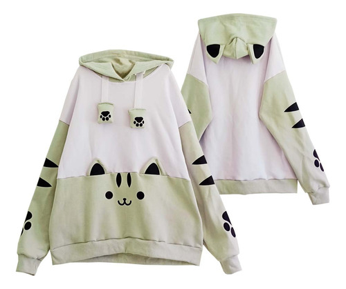 Buzo Nyan Nyan Gris / Estilo Oversize / Unisex