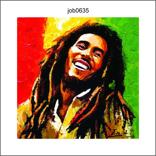 Adesivo Decorativo Parede Cantor Bob Marley Reggae Job0635