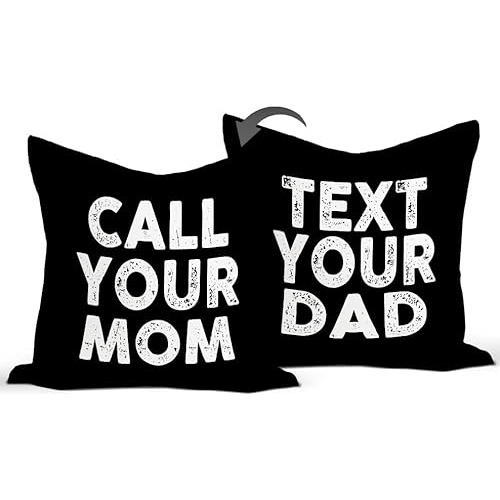 Fundas De Almohada Reversibles  Call Your Mom Text Your...