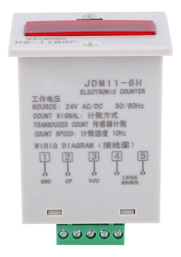 Pantalla Digital Led Jdm11-6h Contador Electrónico De 6 Dígi