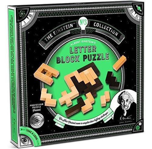 Profesor Puzzle Einsteins Letter Block Puzzle Brain Teaser B