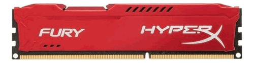 Memória RAM Fury color vermelho  4GB 1 HyperX HX318C10FR/4