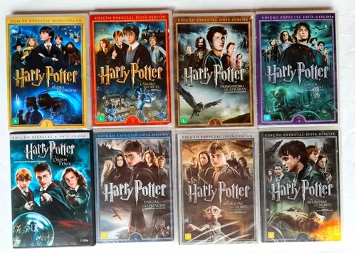 Coleção Completa Dvds Filmes Harry Potter ( 8 Filmes