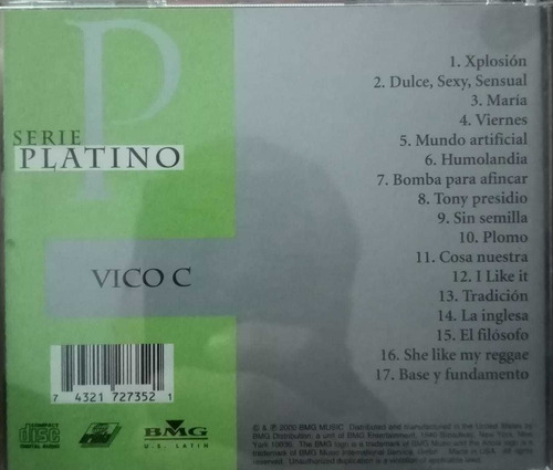 Cd Vico C Serie Platino 17 Exitos (Usado)