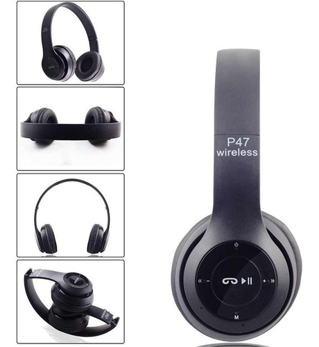 Imagen 3 de 3 de Audifonos Inalambricos P47 Bluetooh Mp3 Msd Rpc Celular