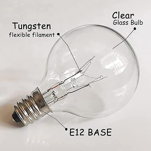 25 Uds G40 Foco E12 5w Accesorio De Luz Exterior 120v