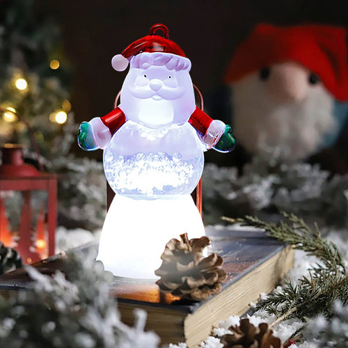 Adorno Navideño Luminoso Led De Papá Noel En Forma De C 0006