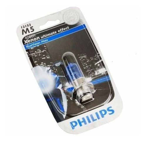 Lampada Super Branca Tipo Xenon M5 4000k Philips Biz Bros