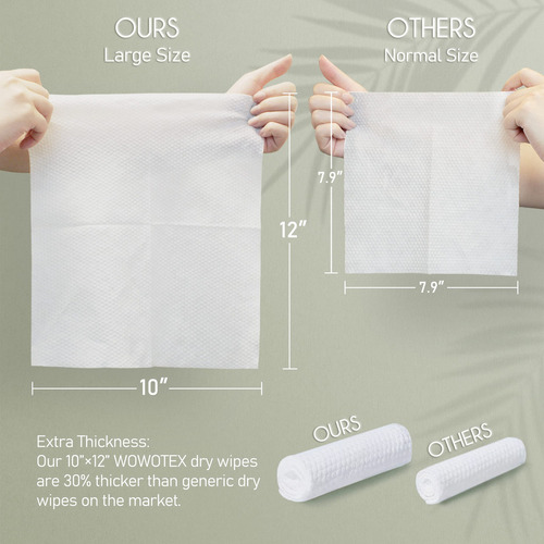 . Toalha Facial Descartável Biodegradável Wowotex, 60