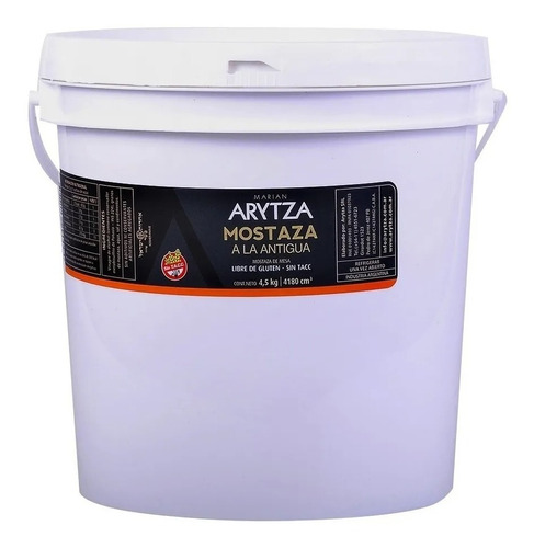 Mostaza Gourmet Arytza A La Antigua 4,5kg - Ideal Gatronomía