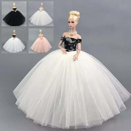 Roupas de boneca para barbie, roupas de boneca de alta qualidade da moda  para boneca, vestido