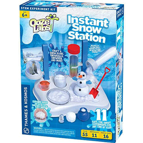 Ooze Labs Instant Snow Station Stem Experiment Kit & La...