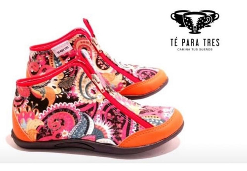 Imagen 10 de 10 de Zapatillas Te Para Tres Sin Plataforma Toda Edad Envio Grati