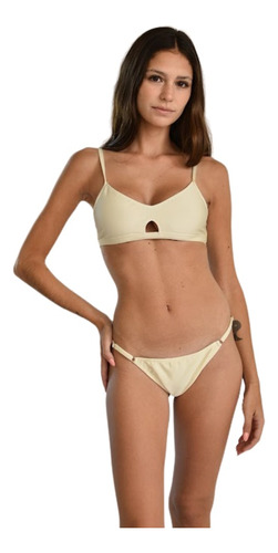 Traje De Baño Her Bikini Start Amarillo Breteles Regulables