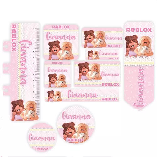 Caderno Escolar A5 Personalizado 96fls - Roblox Menina