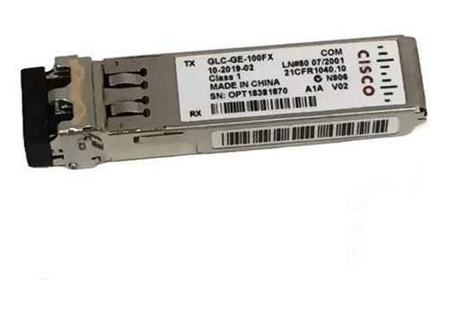 Transceiver Industrial Sfp Cisco Glc-ge-100fx Mmf 1310nm 2km