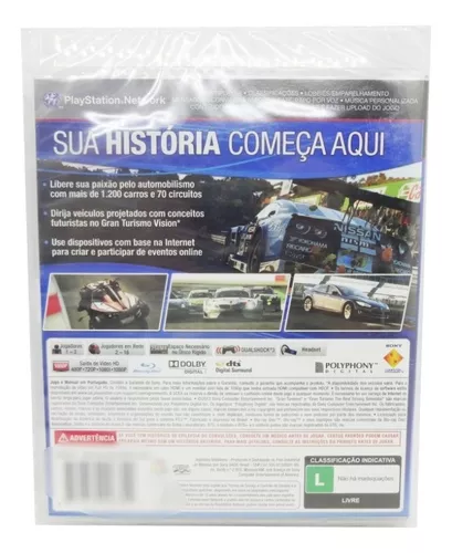 GRAN TURISMO 6  GAME DO PS3 E SEUS 1.200 CARROS NA GARAGEM 