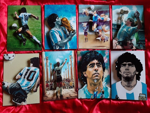 Cuadros De Madera Grandes 3d Diego Maradona 9