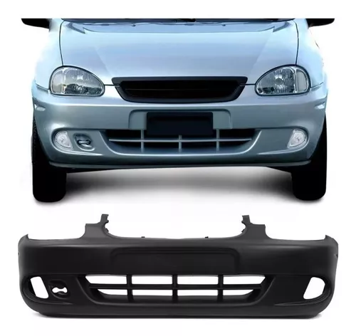 Parachoque Chevrolet Corsa Classic Dianteiro 2000 a 2008 Preto Liso Sem  Furos R2a - 530920 - Autoglass Online