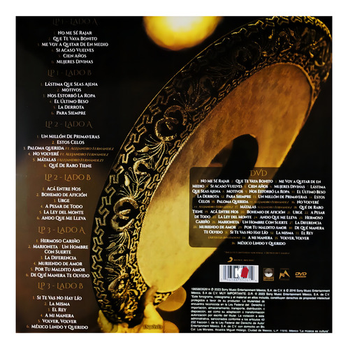 Vicente Fernandez Un Azteca En El Azteca 3 Lp Versión del álbum Edición limitada