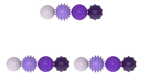 Juego De 12 Pelotas Sensoriales 3d Para Niños Y Violeta