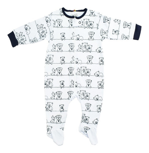 Imagen 3 de 5 de Pijamas Bebé Niño Set X 3 Estampadas Choco Miel
