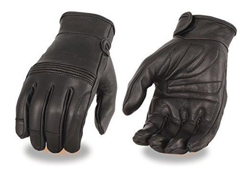 Guantes Moto Milwaukee - Guantes De Cuero Con Correa De Muñ