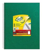 Comprar Cuaderno Tapa Dura N7 Con Espiral 60h Rayado Exito Verde