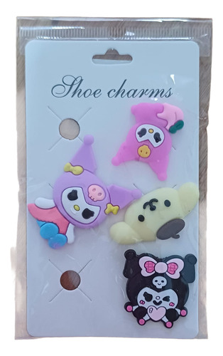 Pines Zuecos Sandalias Pins (compatibles Crocs) Kuromi Kitty Kuromi
