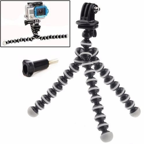 Kit Case Pulseira Gopro Hero 5 2 3 3+ 4 Edition Silver Black